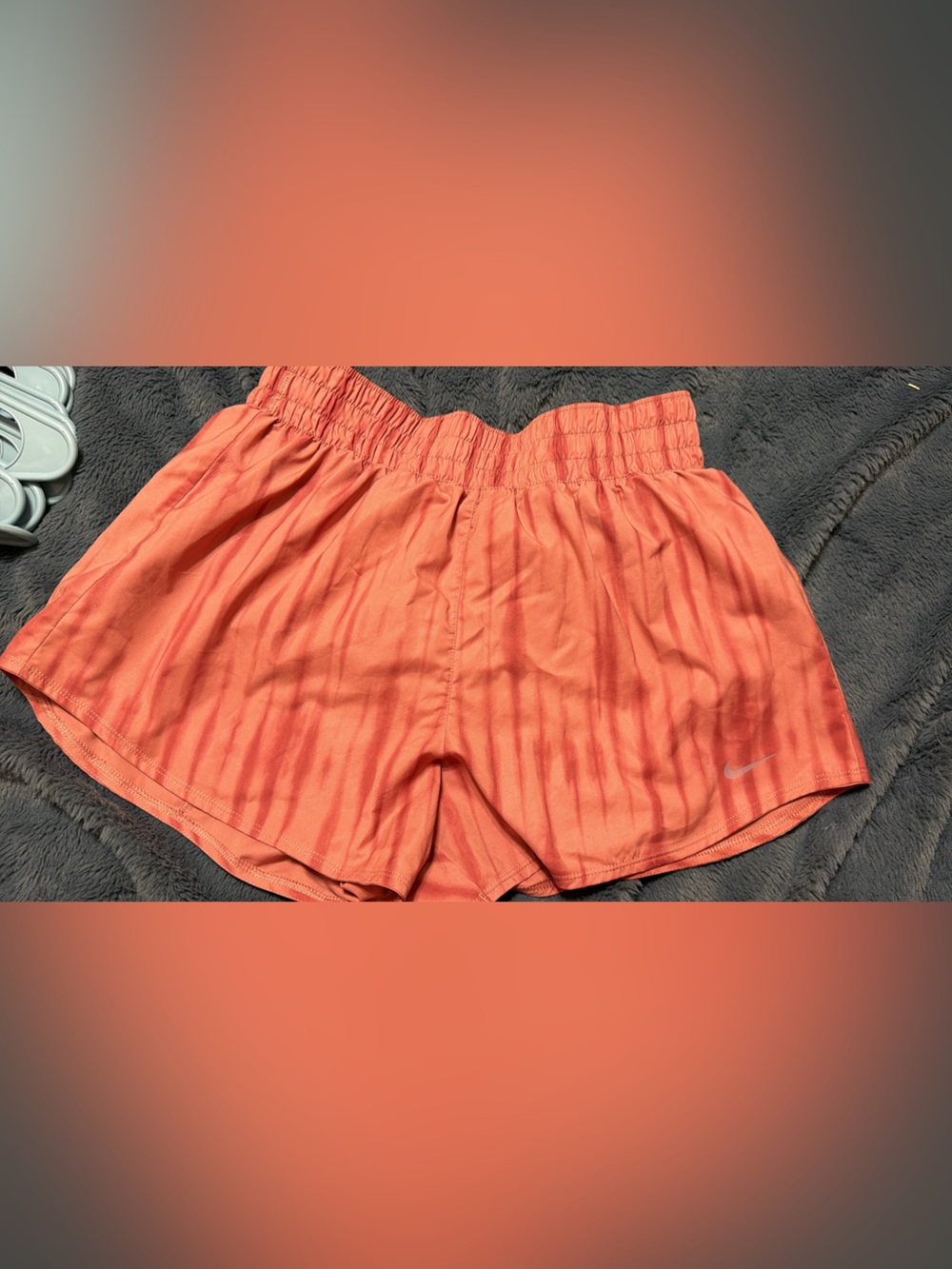 Nike Coral-Orange Running Shorts